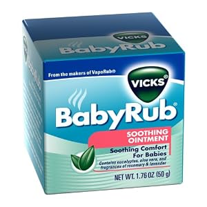 Vicks Babyrub Soothing Ointment 1.76 Oz,  50 g (Pack of 6)