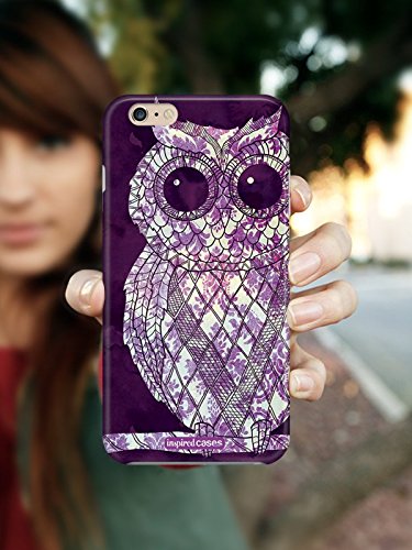 Inspired Cases 3D Textured Vintage Purple Damask Owl Case for Galaxy S5