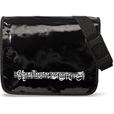 Sac � partitions noir musique port�e de notes blanches