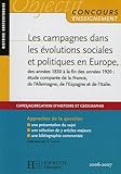 Les campagnes dans lesévolutions sociales et politiques en Europe des années 1830 à la fin des années 1920 : étude comparée de la France, de l'Allemagne , de l'Espagne et de l'Italie par Edouard Lynch Les campagnes dans lesévolutions sociales et politiques en Europe des années 1830 à la fin des années 1920 : étude comparée de la France, de l'Allemagne , de l'Espagne et de l'Italie par Lynch