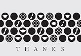 Thank You Grad Icons Graduation Thank You Note Card