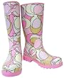 COACH PAISLEY SOHO PINK PRINT SIGNATURE RAIN BOOTS NEW