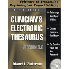 Clinician's Electronic Thesaurus, Version 5.0: Software to Streamline Psychological Report Writing