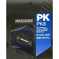 Kicker 09PK8 8AWG ROHS Compliant Amplifier Power Kit