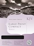 KJV Large Print Compact Bible (Black Bonded Leather)