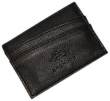 NFL Denver Broncos Debossed Black Leather Money Clip