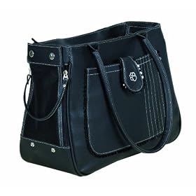 Grace bag, imitation leather, 17 � 29 � 40 cm, black