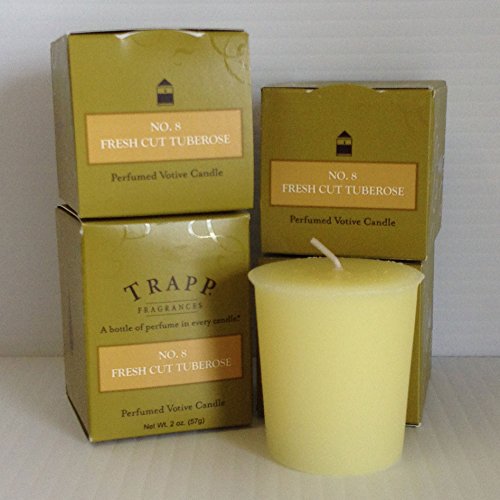 Trapp - No. 8 Fresh Cut Tuberose - Four 2oz Votive Candles