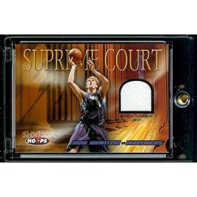 2004-05 Hoops Supreme Court Dirk Nowitzki Jersey Dallas Mavericks Basketball Card - Mint Condition - Shipped In Protective Display Case!