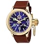 Invicta Men's 7216 Signature Collection Russian Diver 18kt Gold-Plated GMT Watch