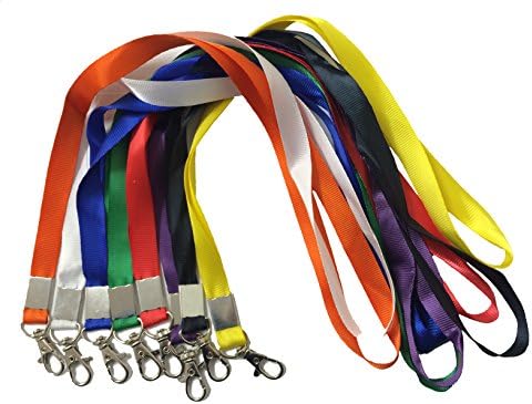 PEPPERLONELY Brand Heavy Duty Badge Holder Lanyard, Key Chain Holder, Business Card Holder with Lobster Claw Clasps