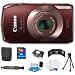 Canon PowerShot ELPH 500 HS 12 MP CMOS Digital Camera with Full HD Video and Ultra Wide Angle Lens (Brown) + 8GB Deluxe Accessory Kit
