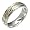 Swirl - Stunning Two Tone Comfort Fit Wedding Band for Him & Her! Custom Made! Choose your Size.