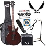 Dean EVO XM Satin Natural (EVOXM-SN) Electric Guitar &amp; Amp Kit - Includes: Guitar Cable, Planet Waves 12 Pick Shredder Pack, Planet Waves Guitar Strap, Ultra Stand, TKL Gig Bag &amp; Dean M10 Amp
