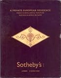 A Private European Residence, French & Neoclassical Furniture Paintings & Works on Paper