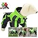 Pet Clothing Dog Rain Coat Waterproof Nylon Pets Raincoat Rain Jacket Adorable Hoodie Perfect For Small Dog Breed Female Male Dog Red Green Color (XS, Green)