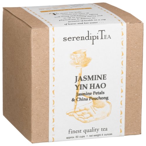 SerendipiTea Jasmine Yin Hao Jasmine, China, Jasmine Petals & Pouchong Tea, 4-Ounce Boxes (Pack of 2) by SerendipiTea