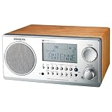 New-SANGEAN WR2WAL DIGITAL AM/FM STEREO SYSTEM WITH LCD & ALARM CLOCK (WALNUT) - SNGWR2WAL