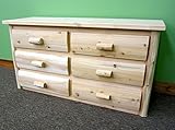 Midwest Log Furniture - Premium Log Dresser - 6 Drawer