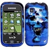Blue Skull Hard Case Cover Protector for Samsung Trender M380