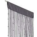 Fadenvorhang T�rvorhang Insektenschutz Perlen 90x250cm Helena grau