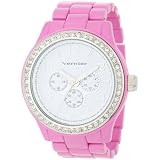 Vernier Womens VNR956 Pink Link Glitz Bezel Wa