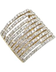 14k Yellow Gold 3.39ctw Diamond Cocktail Ring LR154Y Size 7.5