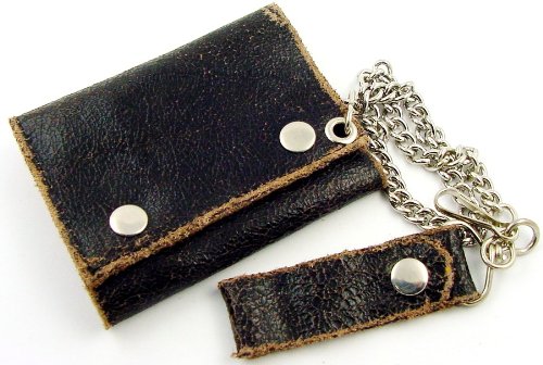 Vintage Leather Chain Wallet #4