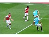Photographic Prints of Gervinho (Arsenal) passes the ball to Robin van Persie to score Arsenals from Arsenal FC Prints