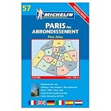 Michelin Map No 57 Paris by Arrondissements Pocket Atlas, with Street Map and Index (Michelin Guides and Maps)