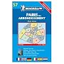 Michelin Map No 57 Paris by Arrondissements Pocket Atlas, with Street Map and Index (Michelin Guides and Maps)