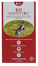 K9 Advantix Flea Control for Dogs 21-55 Pounds, 6 Pack