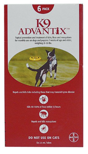 Childrens Toyshop  Pet Supplies : K9 Advantix Flea Control for Dogs 21-55 Pounds (6 Applications)