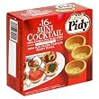 Pidy Mini Cocktail - Mini Puff Pastry Tartlets, 16-Count Boxes 256 Pieces, (Pack of 16)