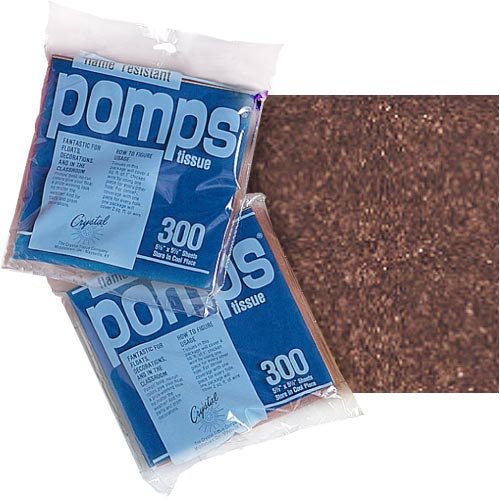 Childrens Toyshop  Sporting Goods : Pomps Tissue Squares Brown