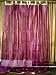 2 Fuschia Embroidered Organza Sari Curtains Drapes Panel 96