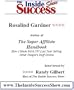 Rosalind Gardner Interviewed by Randy Gilbert on <i>The Inside Success Show</i>: Rosalind Garnder talks about how to make money online by becoming an affiliate ... her book <i>The Super Affiliate Handbook</i>