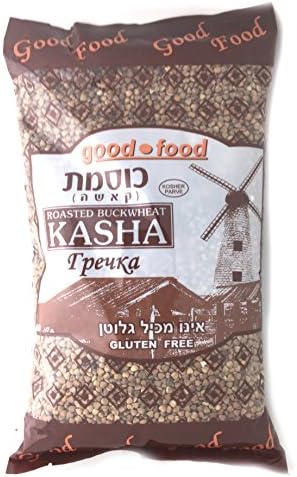 Roasted Buckwheat Kasha, Buckwheat Groats, Kosher 2 lbs (Pack of 4)