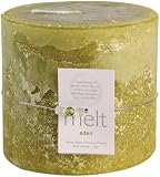 Melt, Eden Fragrance Candle, Short n Fat, Pale Green