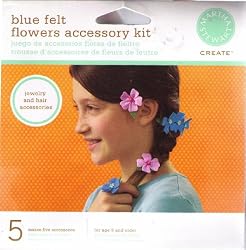 Blue Felt Flowers Kit By Martha Stewart Create