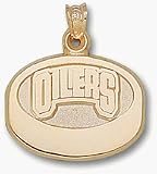 Edmonton Oilers 'Oilers Puck' Pendant - 14KT Gold Jewelry