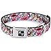 Buckle Down Donuts & Coffee Cartoon2 Dog Collar Bone, Small/9-15