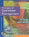 Books : Principles of Operations Management