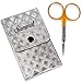 Cuticle Scissors - Stainless Steel Cuticle Remover Including Carrying Case. Nickel Plated Cuticle Scissors With Gold Handles. Heavy Duty.