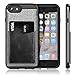 iPhone 8 Case，iVAPO iPhone 8 Cover [Poker Series] Genuine Leather Pocket iPhone Cases for iPhone 8/iPhone 7 [Black] 4.7inch Phone Case