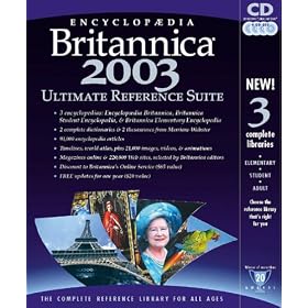 Encyclopedia Britannica 2003 Ultimate Reference Suite