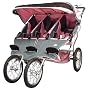 BeBeLove USA Triple Jogging Stroller