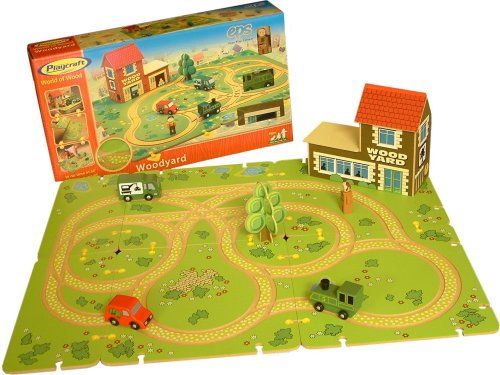 Childrens Toyshop  Third Party New : Wembley Playcraft World of Wood - Woodcutters Yard Set