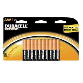 Duracell Coppertop Batteries AAA, 20-Count $7.72