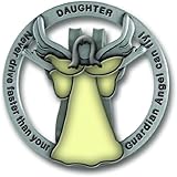 Cathedral Art GVC107 Glow in The Dark Guardian Angel Visor Clip, Daughter, 1-3/4 Inch